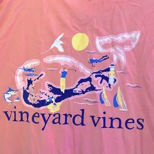 Peach/ Pink Vineyard Vines Pocket T-Shirt!